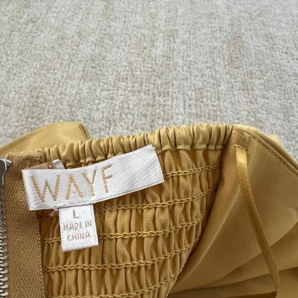 3 for $6 Wayf Corset Smocked Back Blouse Top L - Picture 2 of 7